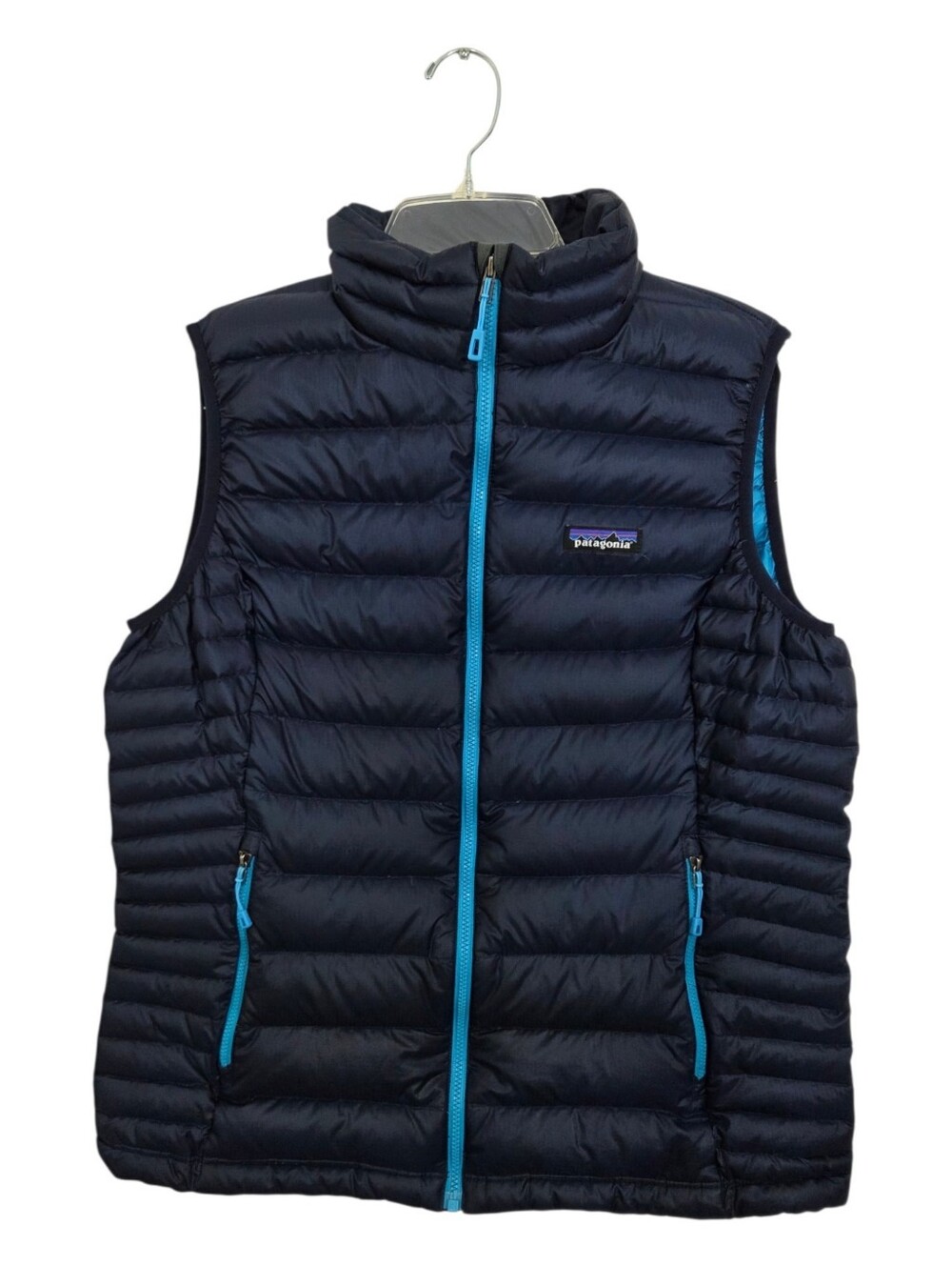 Patagonia Down Sweater Vest Women's Large Navy Blue Gorpcore Outdoor Fall Winter